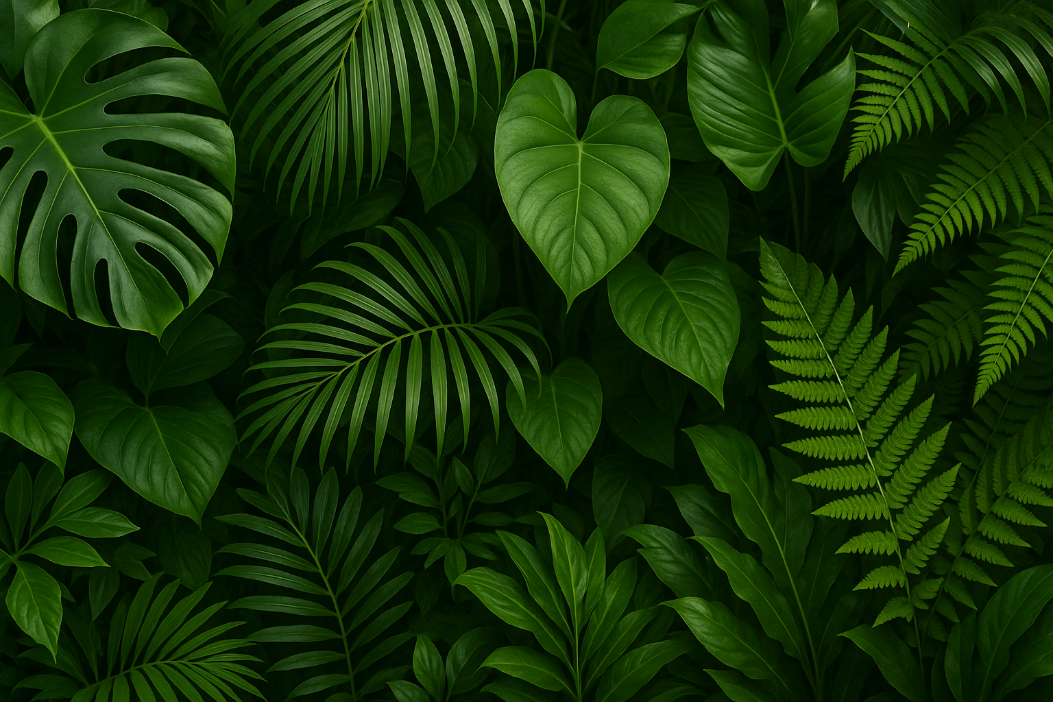 dit is niks, het moeten gewoon tropische planten zijn en alleen maar groen in de afbeelding